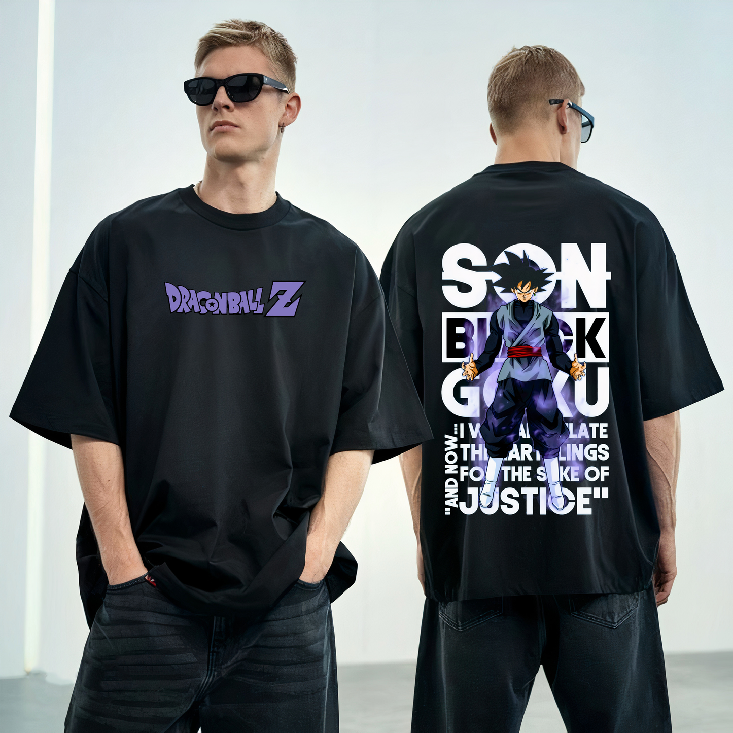 Dragon Ball Z SON BLACK GOKU Oversized T-shirt-teeshood.com