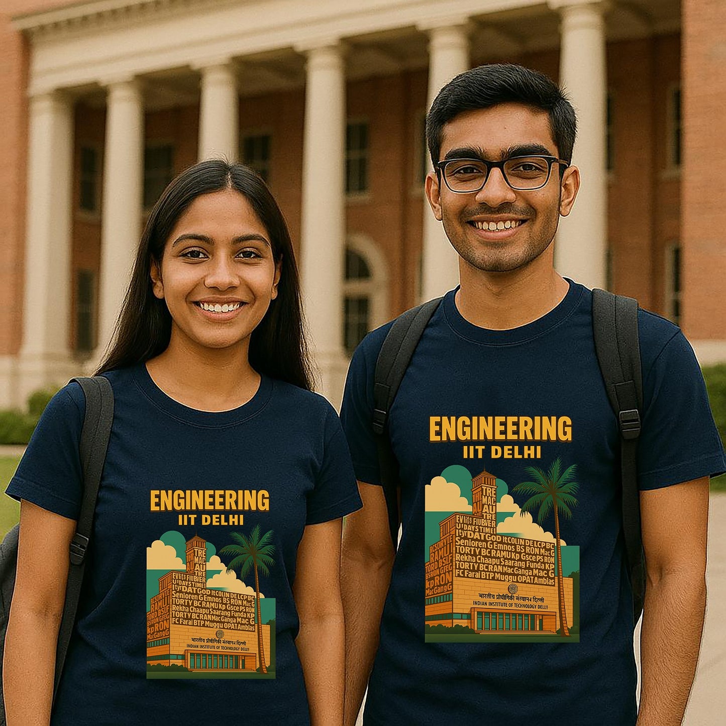 iit delhi round neck t-shirt-teeshood.com
