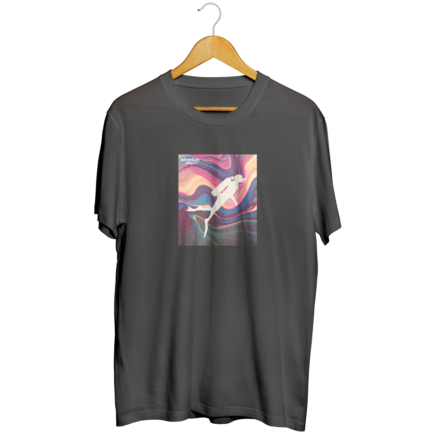 Adventureplay - Diver in colourful bg || Round neck