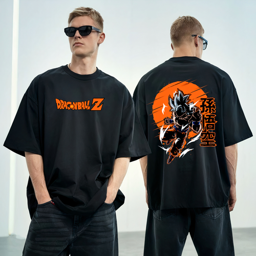 Dragon Ball Z GOKU Instinct Oversized T-shirt-teeshood.com