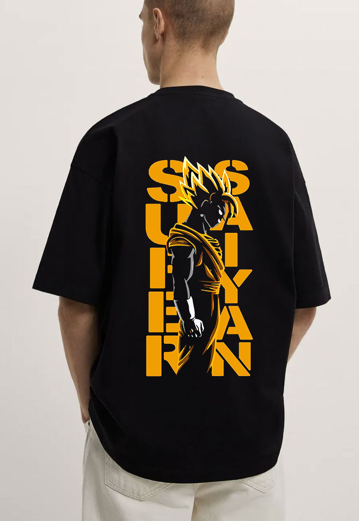 Dragon Ball Z super saiyan Oversized T-shirt-teeshood.om