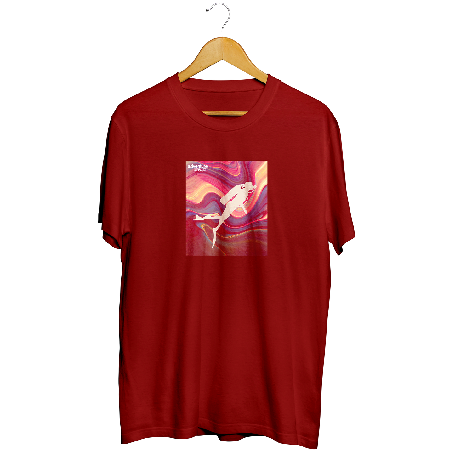 Adventureplay - Diver in colourful bg || Round neck