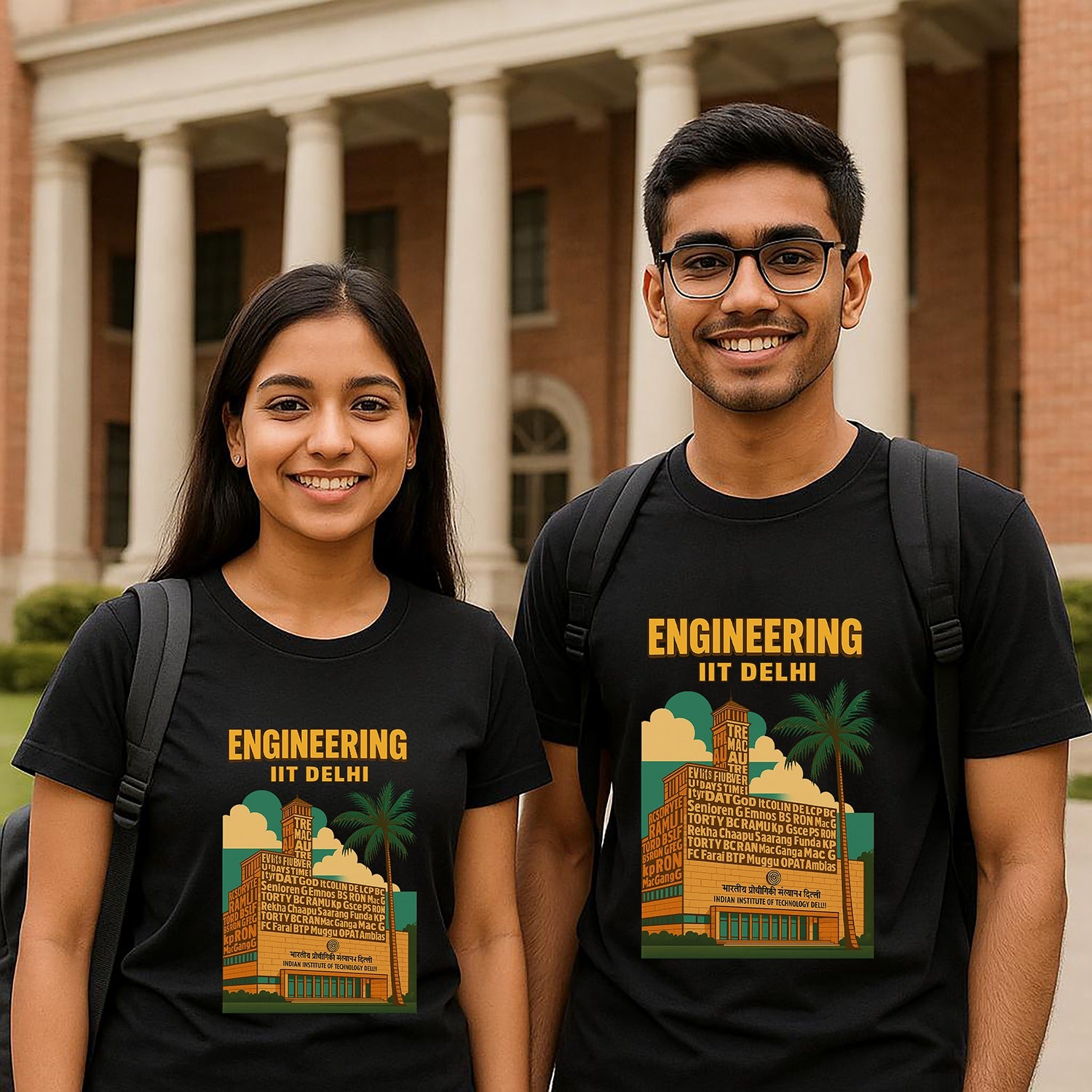 iit delhi round neck t-shirt-teeshood.com