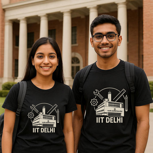 iit delhi round neck t-shirt-teeshood.com