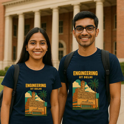 iit delhi round neck t-shirt-teeshood.com