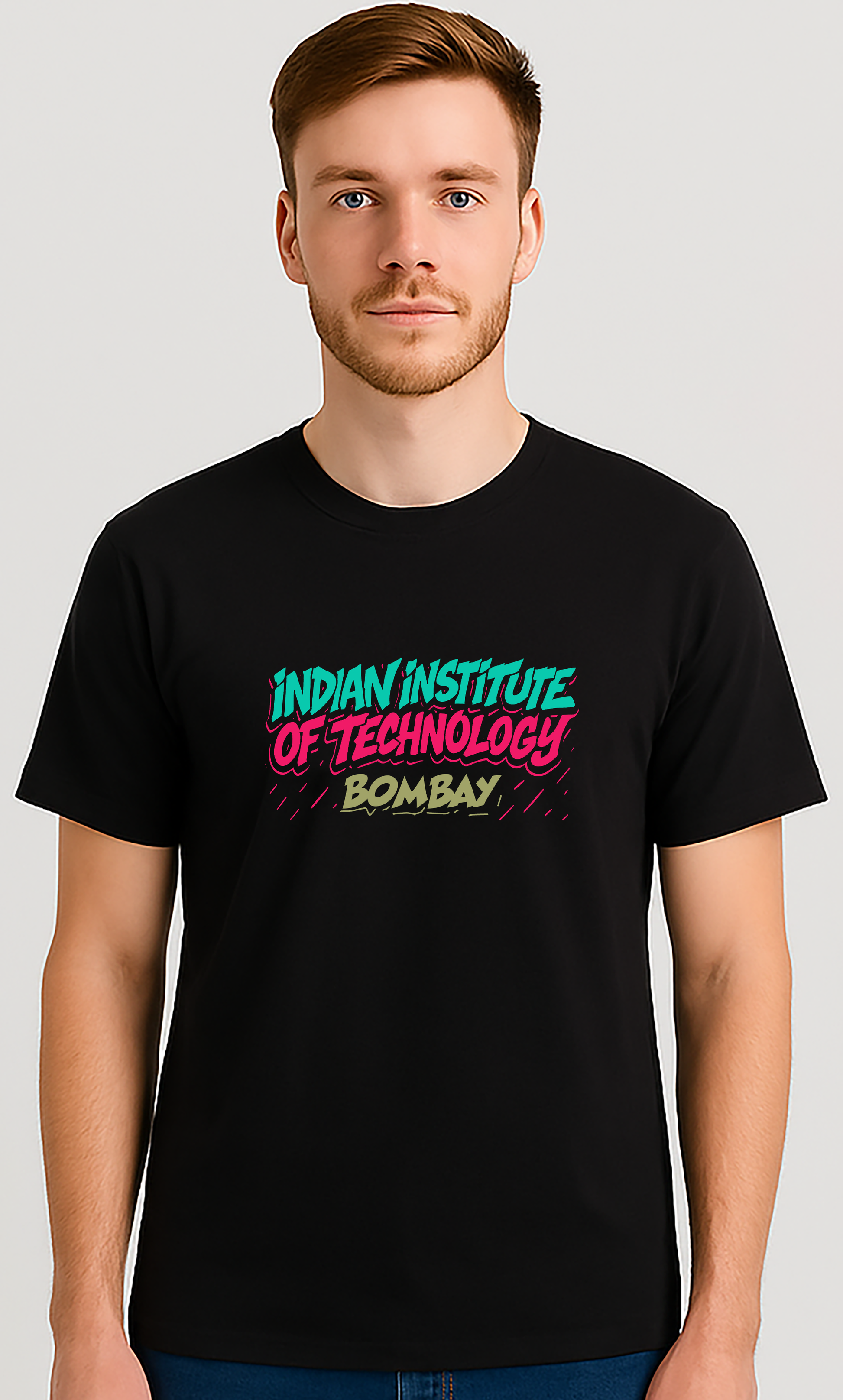 IIT BOMBAY round neck t-shirt-teeshood.com